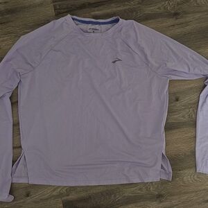 Brooks Lavender Long Sleeve Tee